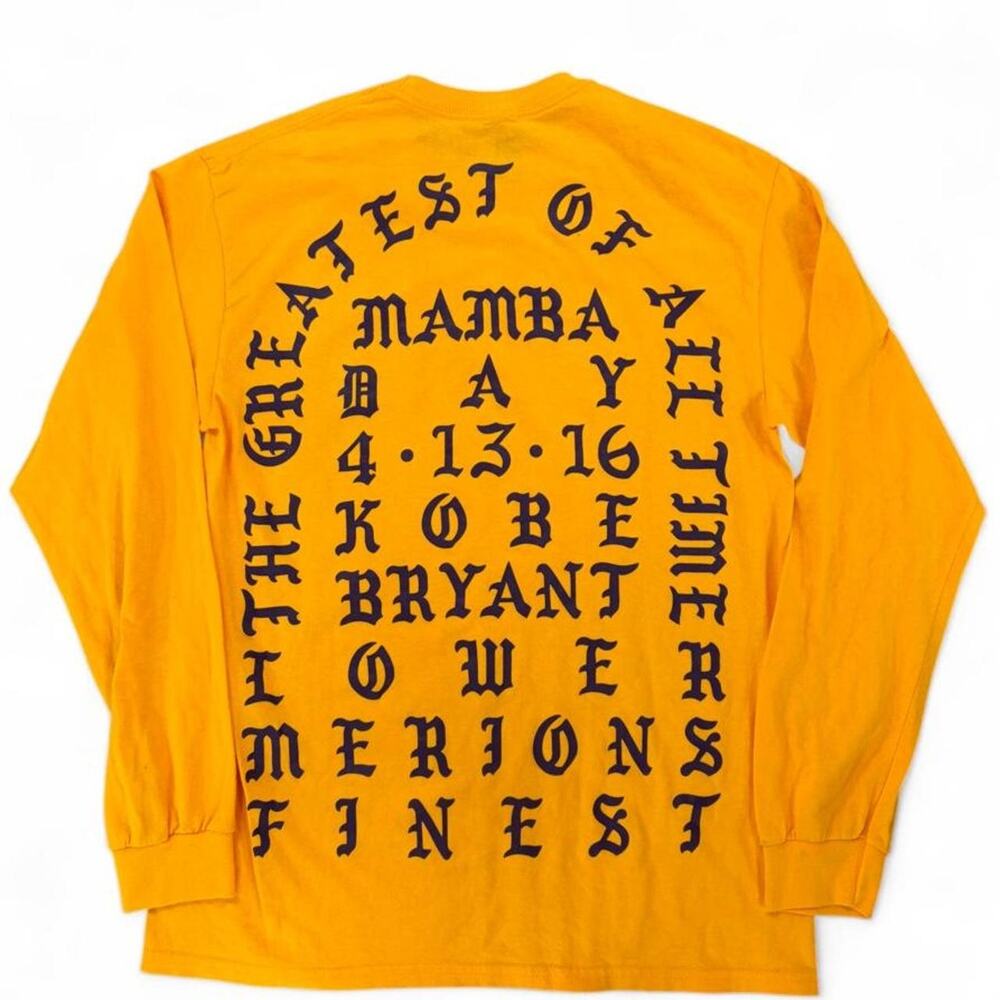 2016 Kanye West Kobe Day Mamba Day Longsleeve Shirt